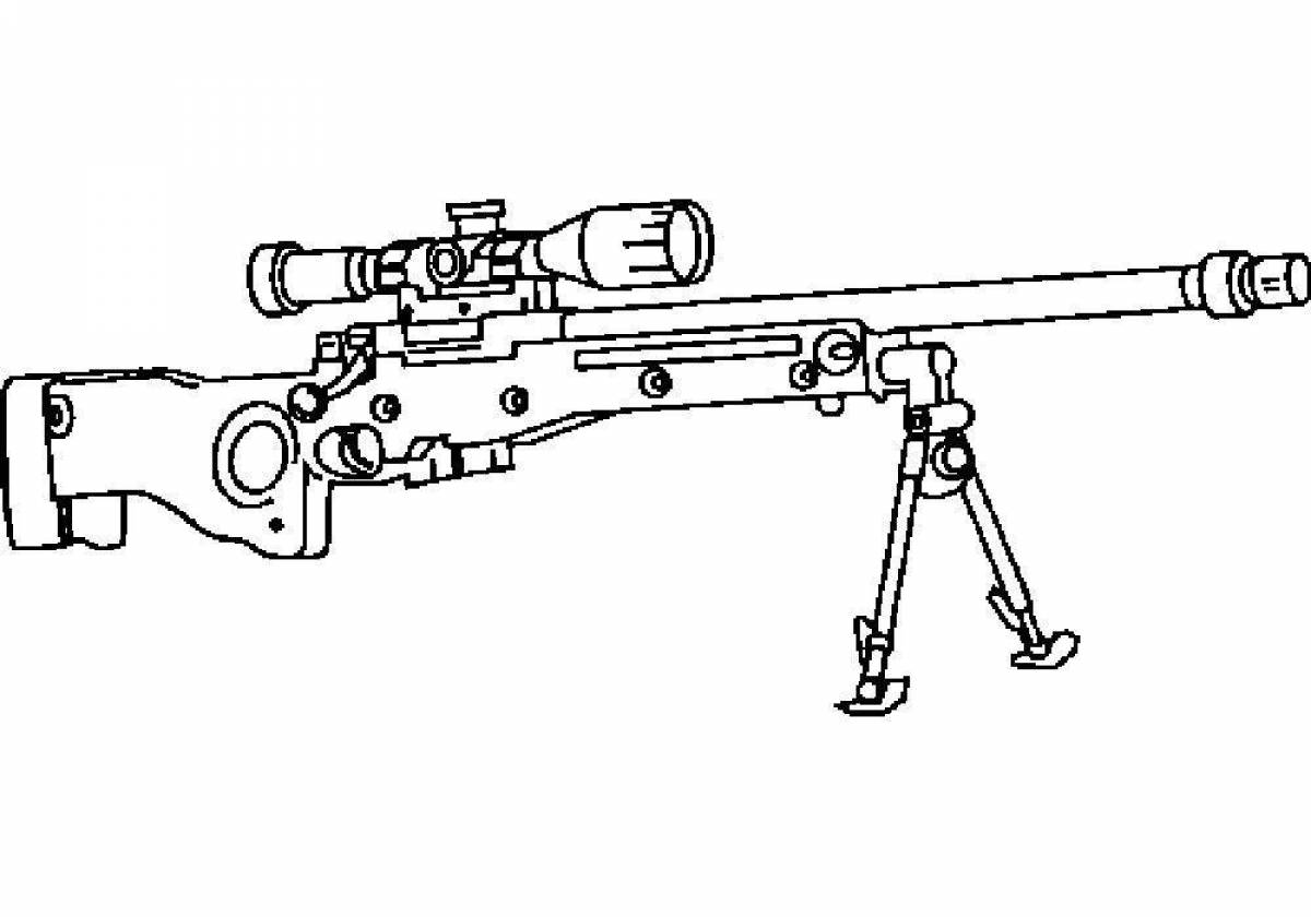 Mysterious sniper coloring book