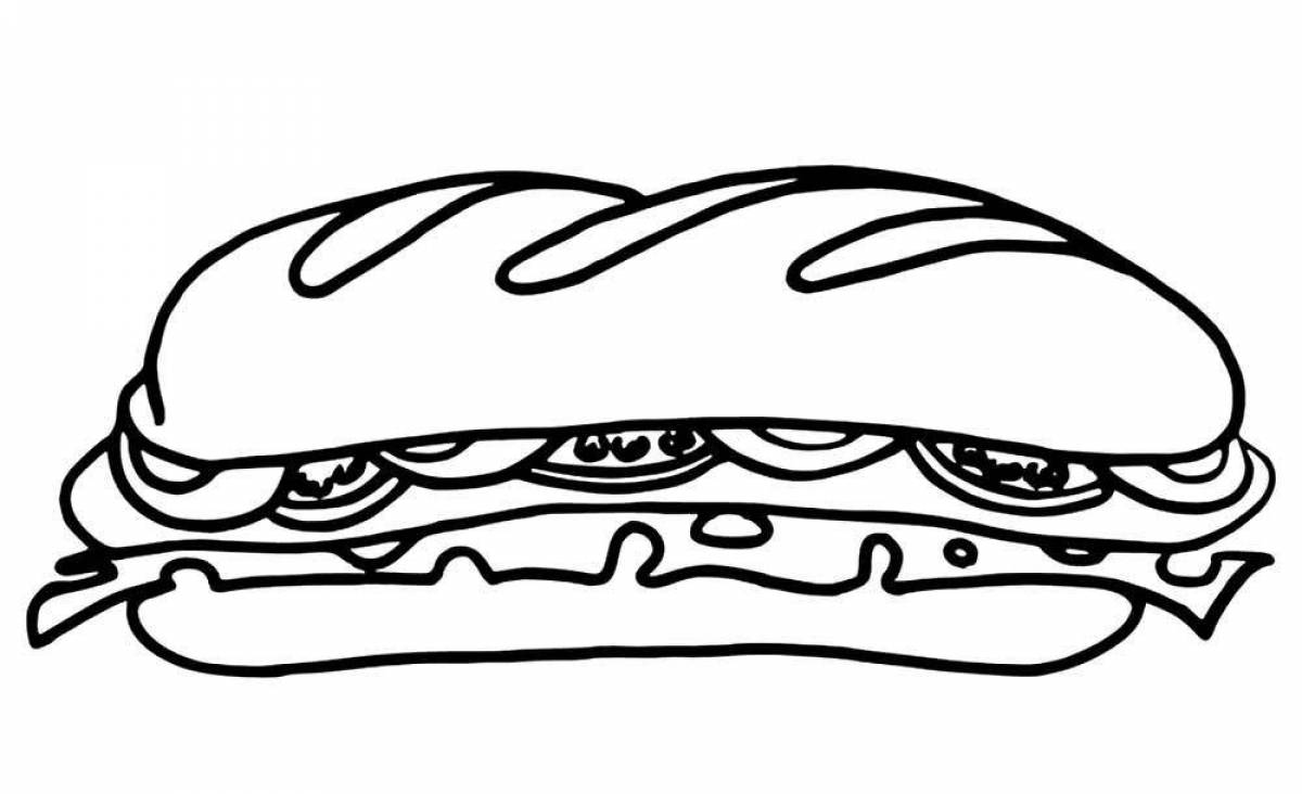 Complex sandwich coloring