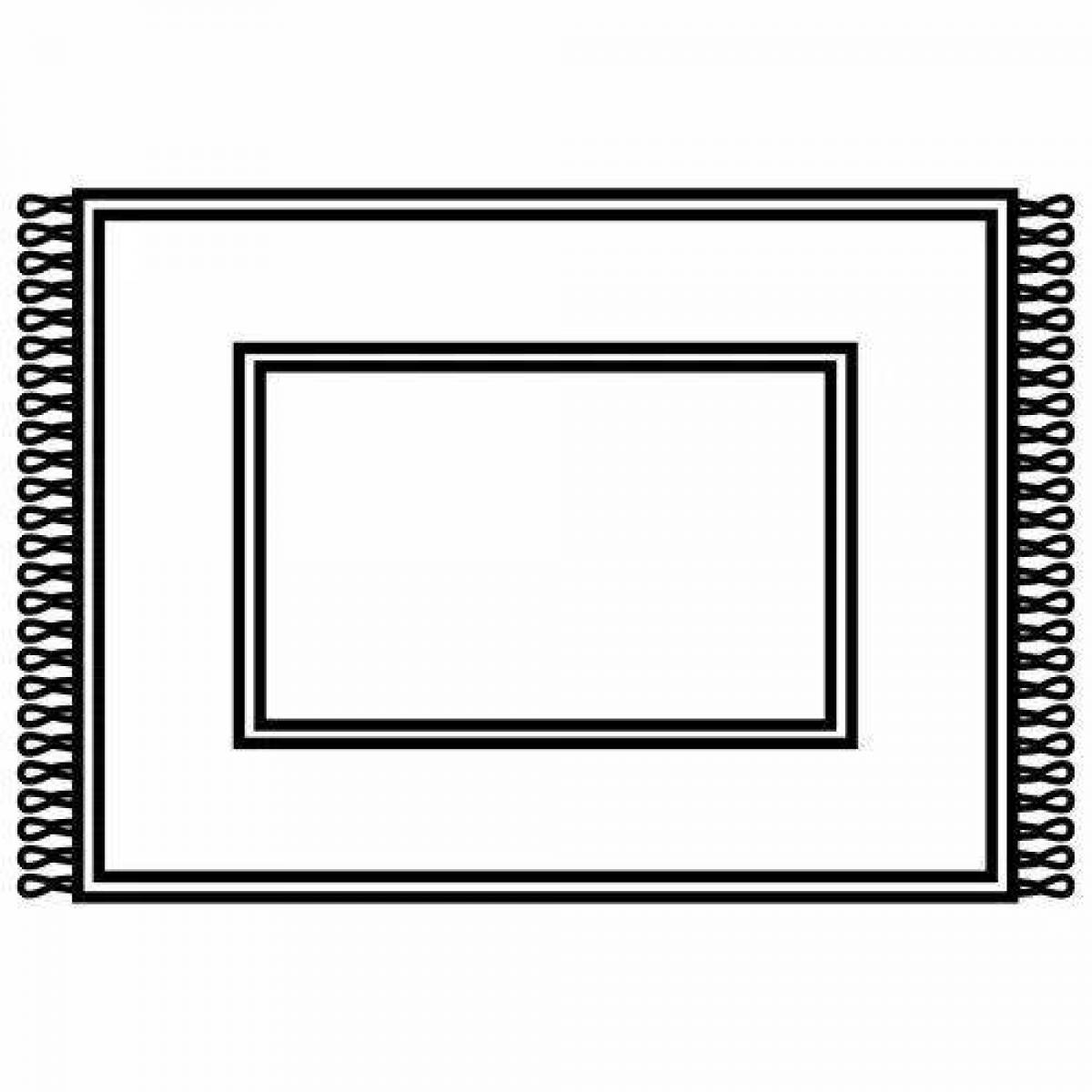 Coloring page funny carpet