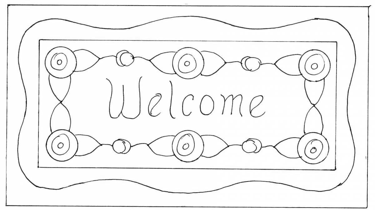 Dramatic rug coloring page