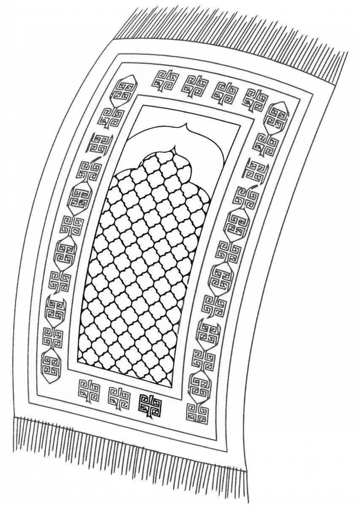 Rug coloring page