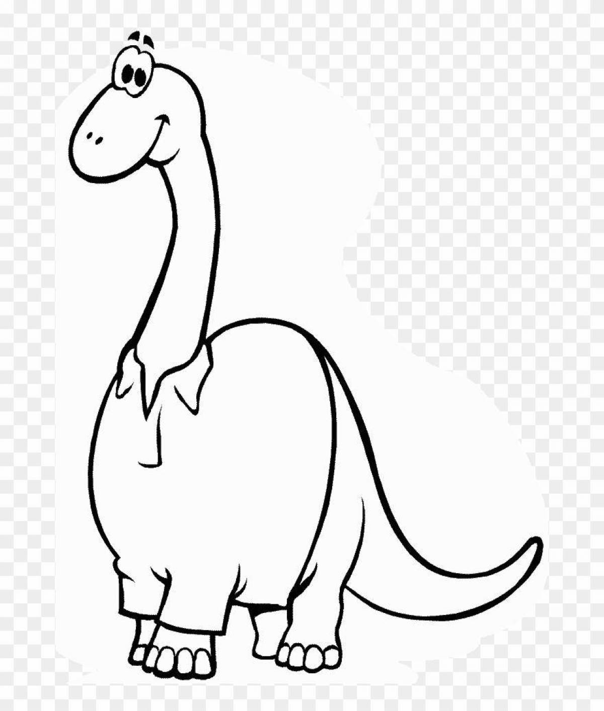 Раскраска динозавр Брахиозавр