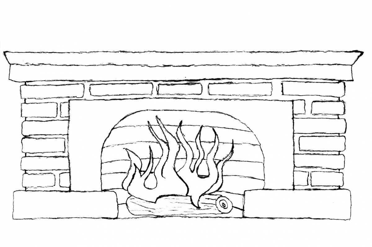 Detailed slab coloring page