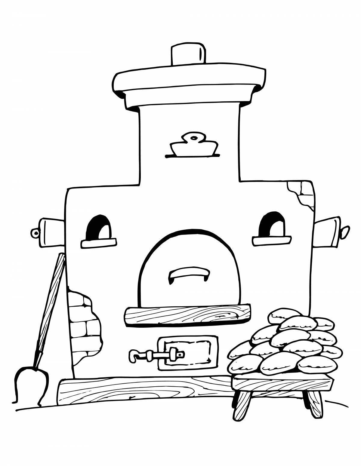 Coloring book quiet oven