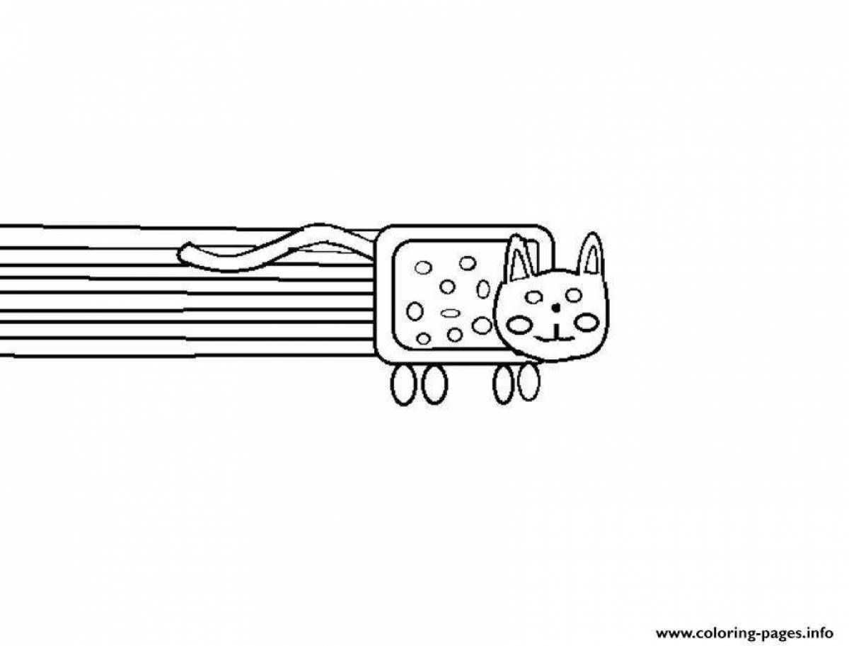 Раскраска кет неп распечатать раскраски. Нян Кэт. Раскраска кошка с радугой. Нян Кэт раскраска. Раскраска котик нян Кэт.