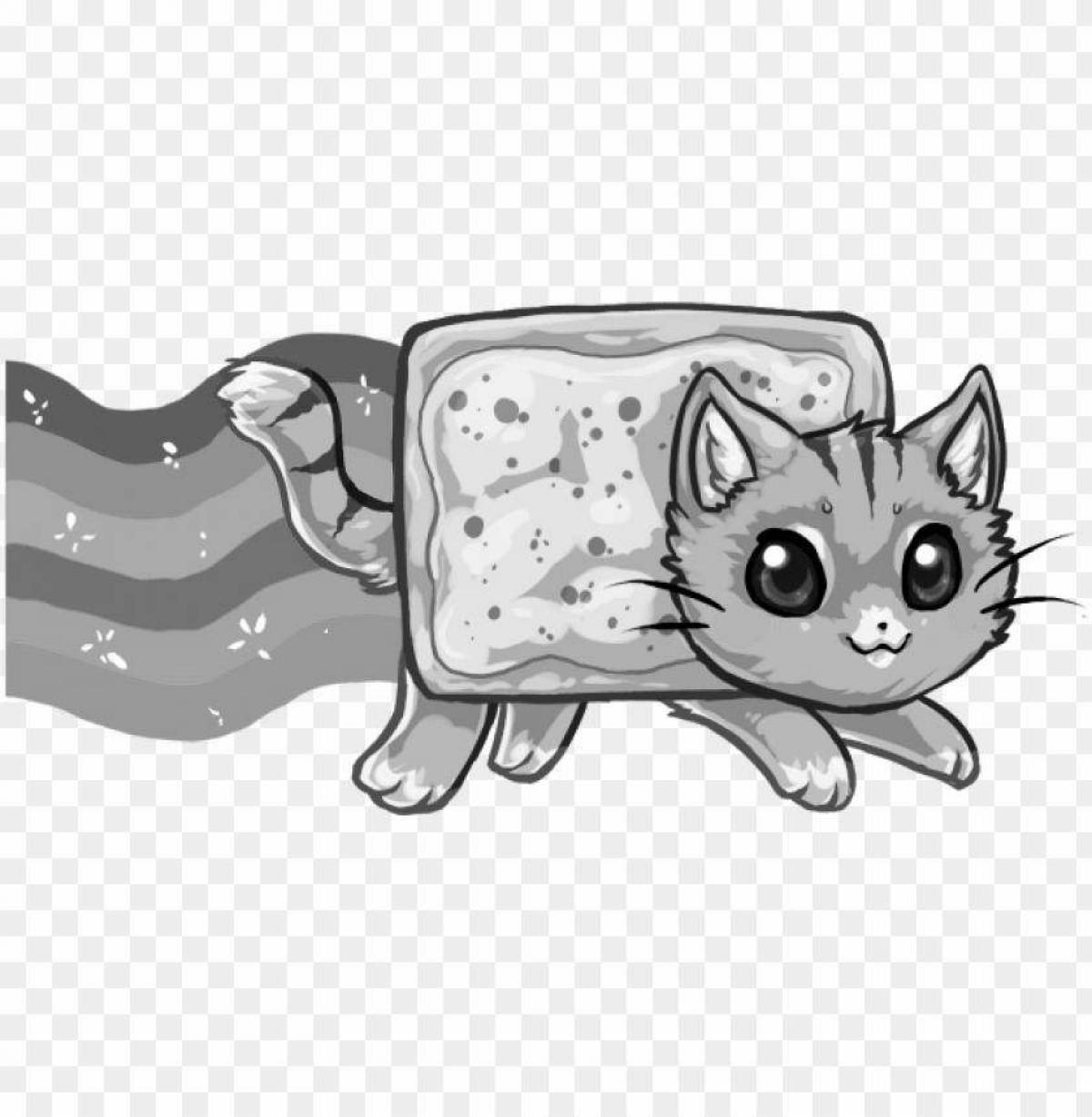 Nyancat incredible coloring book