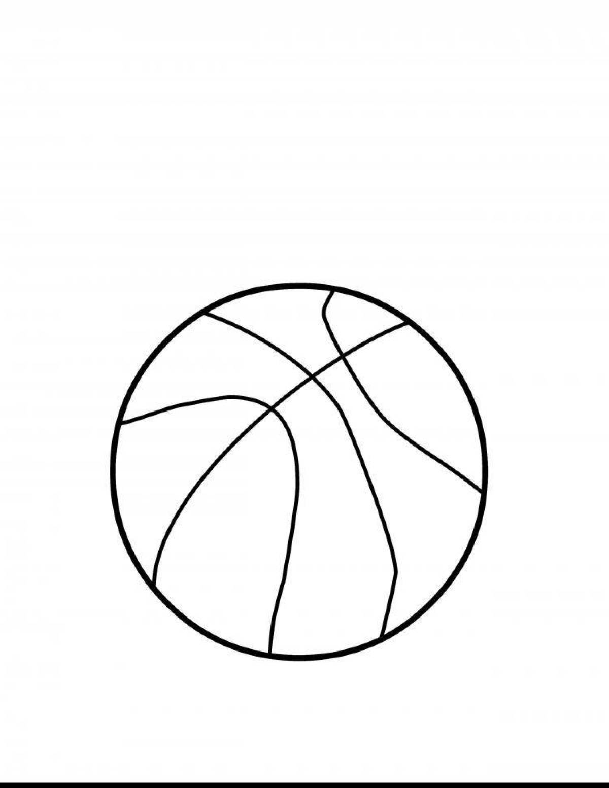Great basketball coloring page