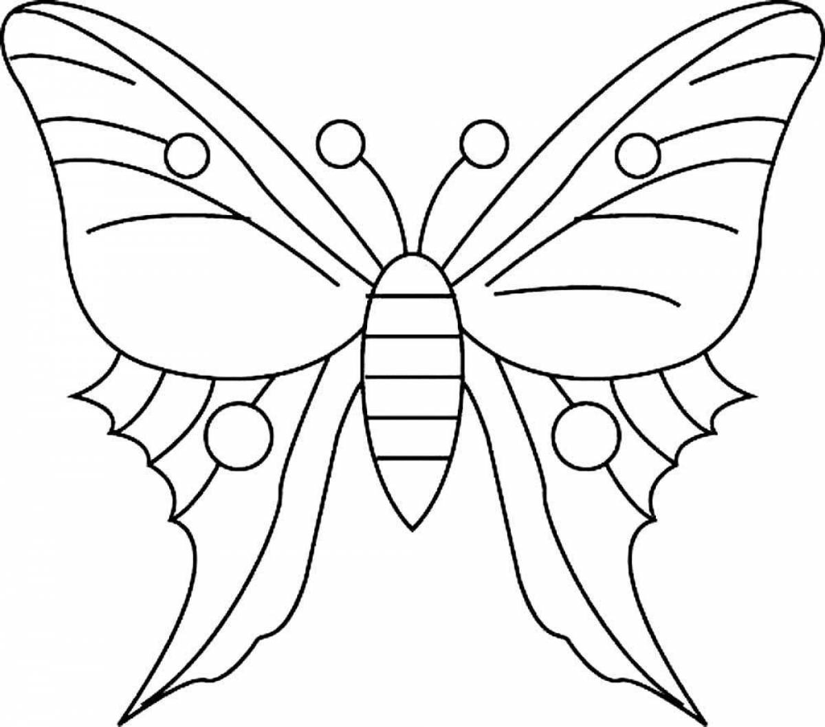 Раскраска «прекрасная бабочка»