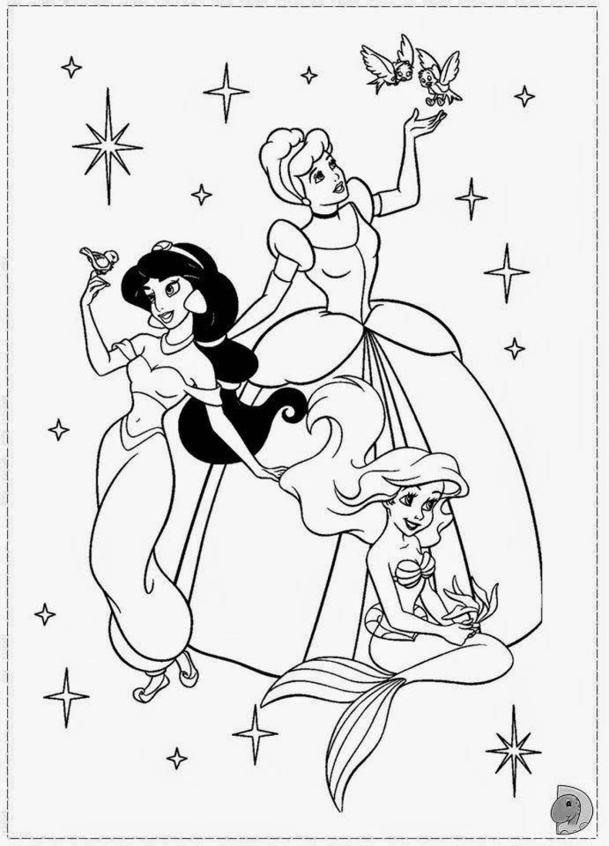 Disney blissful coloring book for girls