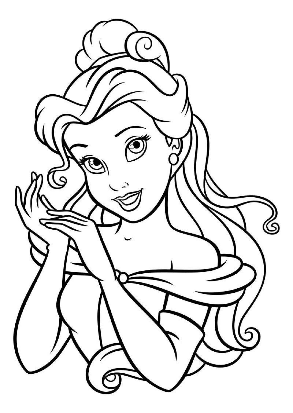 Disney girls fabulous coloring pages