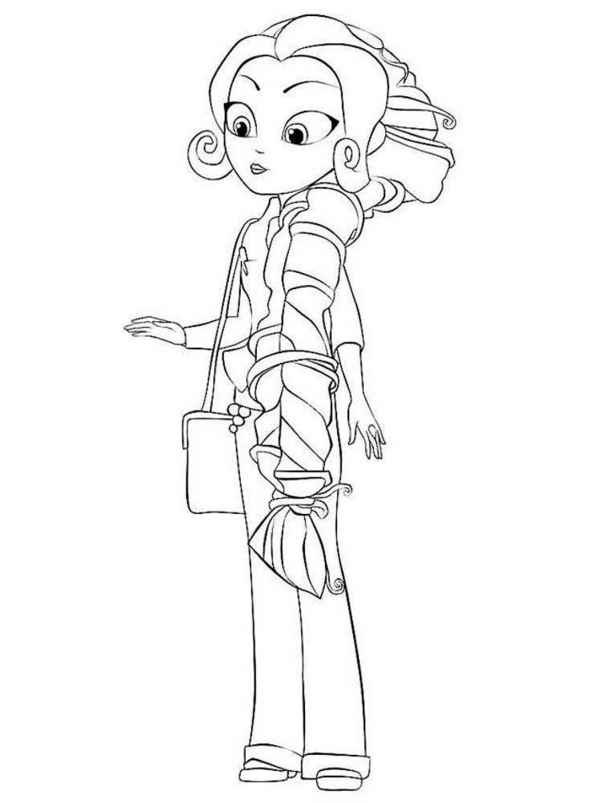 Radiant coloring page fairy patrol