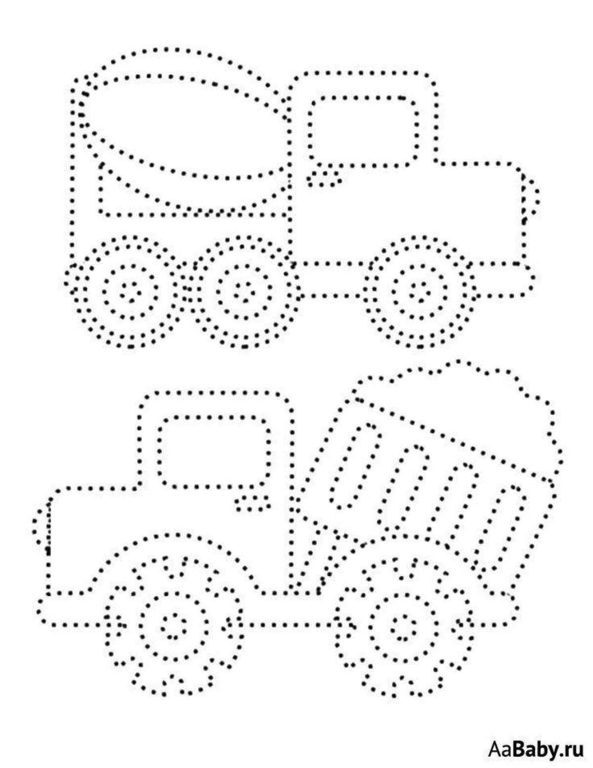 Coloring with dots for children