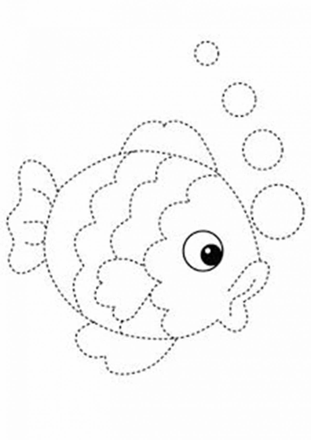 Amazing dotted coloring for kids