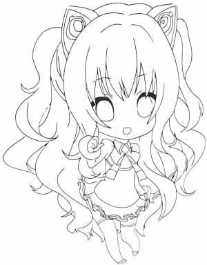 Coloring Pages Anime chibi 28 - 177311 Energichnaya Chibi Anime Raskraska 