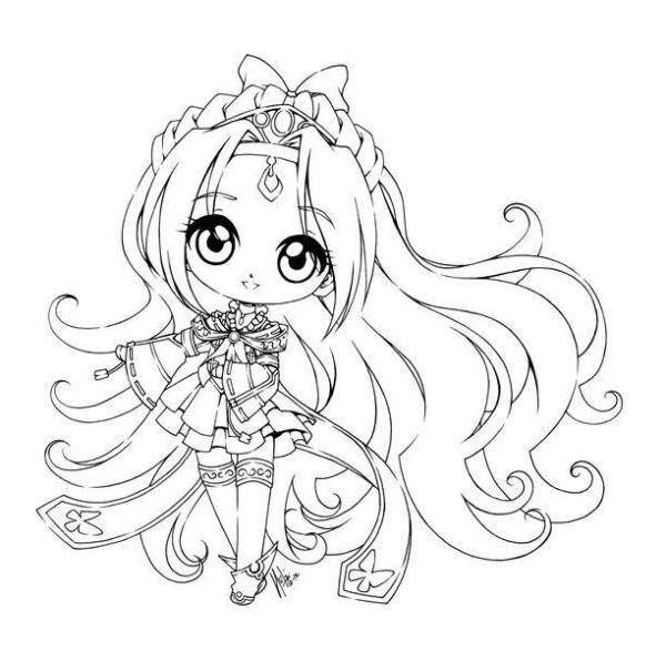 Coloring Pages Anime chibi 28 - 177304 Radostnaya Chibi Anime Raskraska 