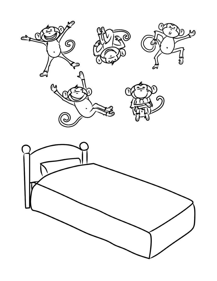 Кровать Five little Monkeys