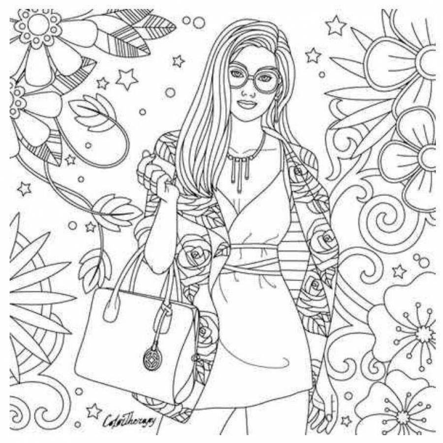 Раскраски Современные для девочек (18 шт.) - скачать или распечатать ...