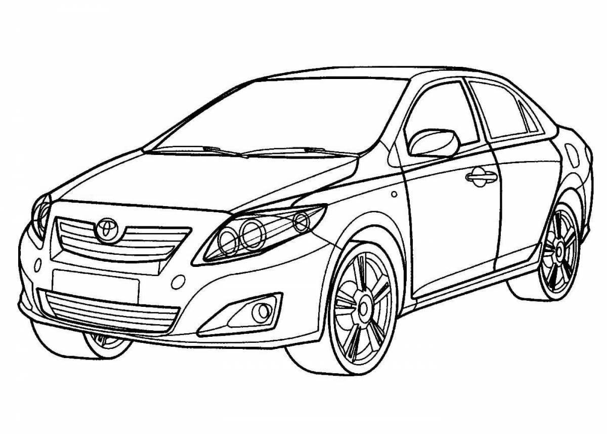 Раскраски Тойота камри (27 шт.) - скачать или распечатать бесплатно #5179