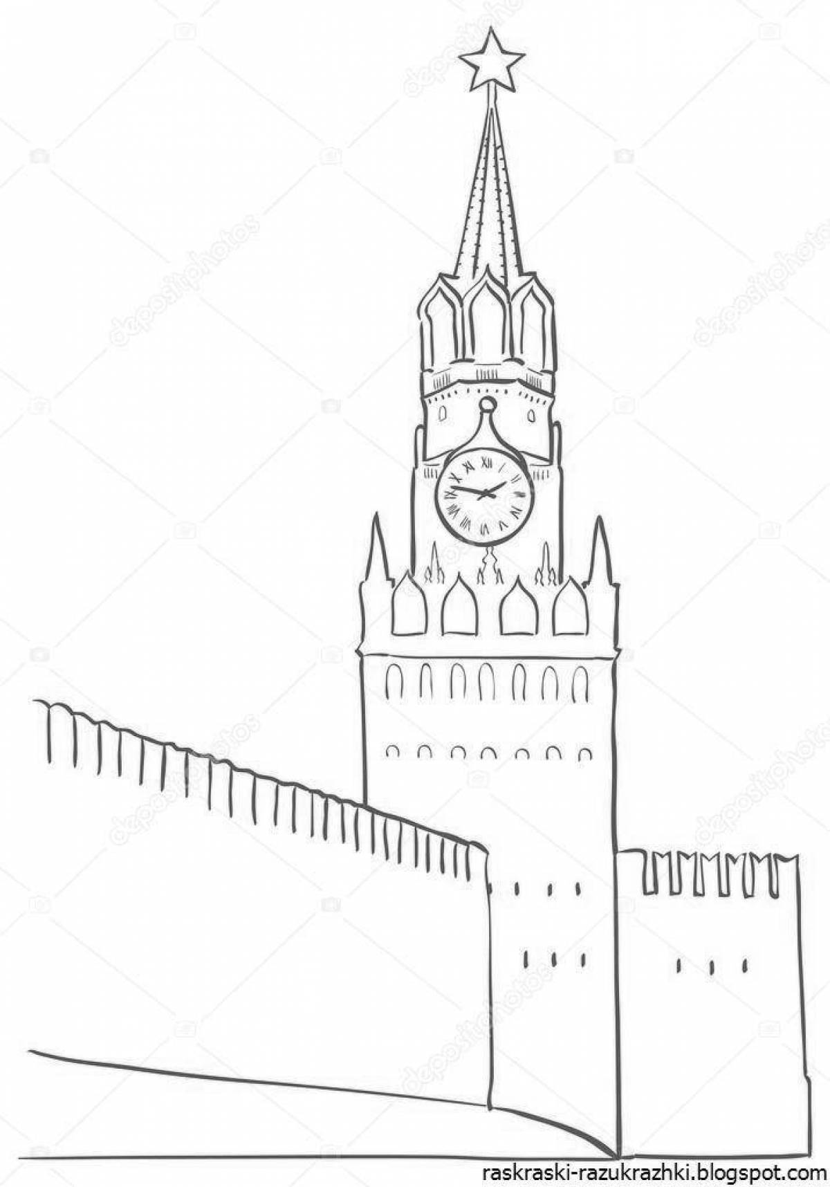 Спасская башня Московского Кремля вектор