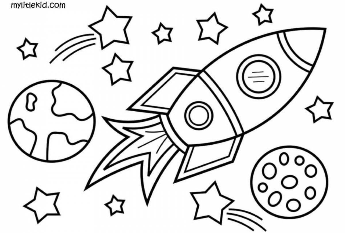 Раскраска ракета в космосе для детей. Ракета раскраска для детей. Космос раскраска для детей. Раскраска. В космосе. Раскраска для малышей. Космос.