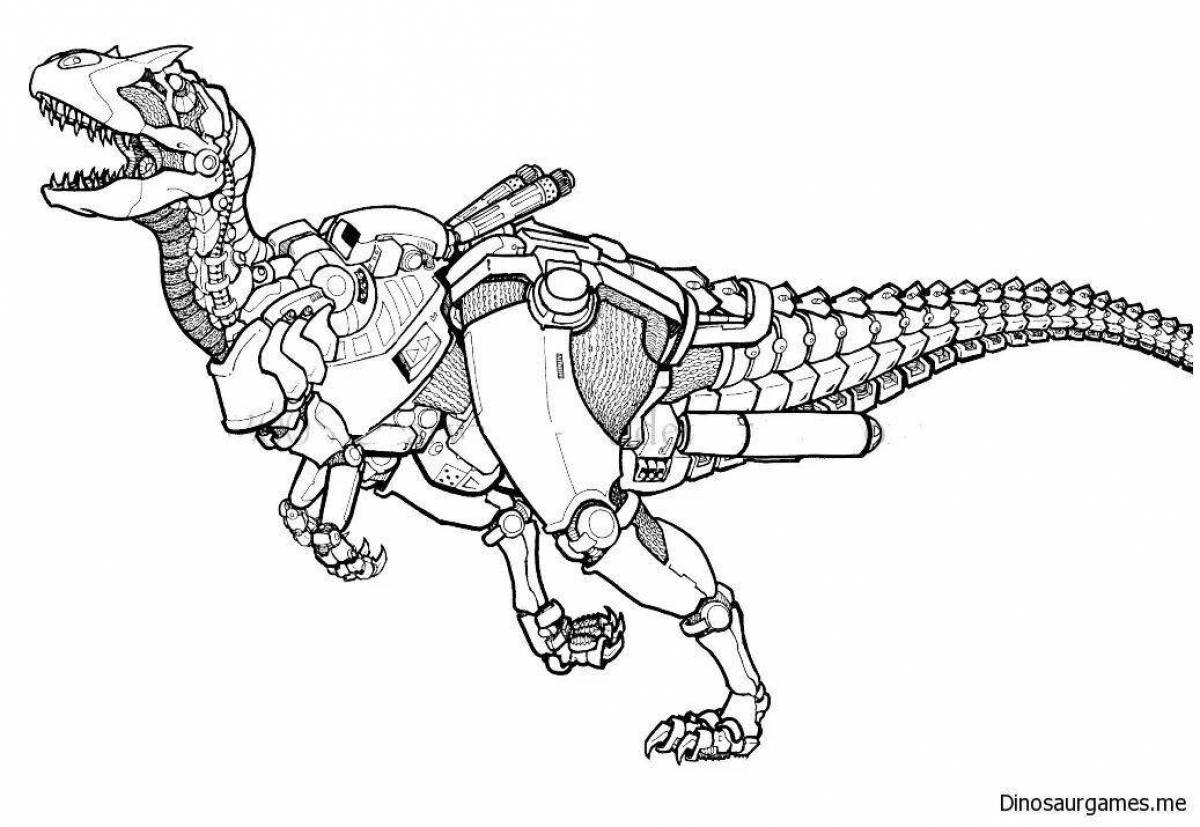Робот динозавр рисунок