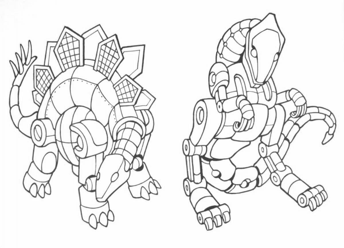 Робот динозавр рисунок