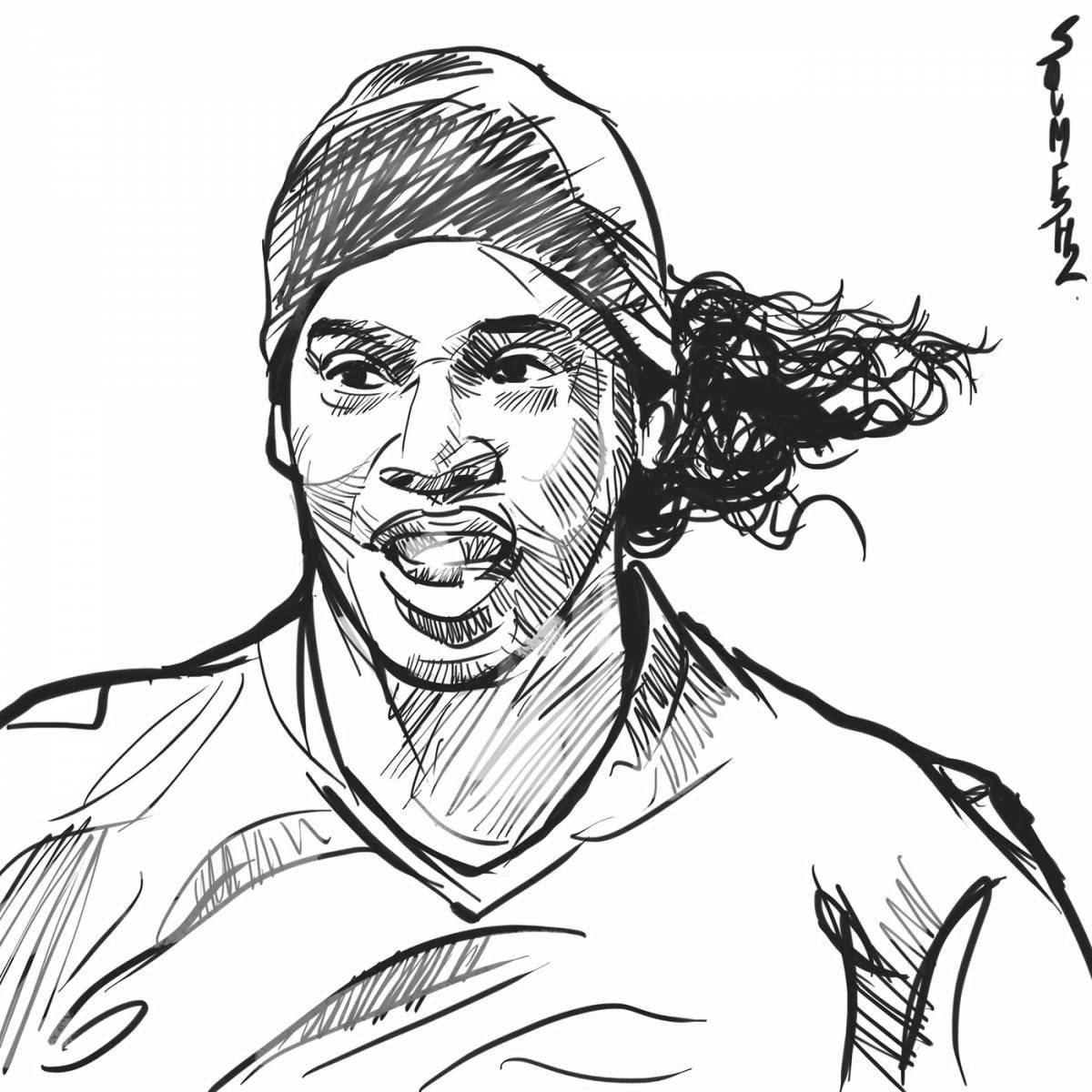Ronaldinho's exciting coloring book