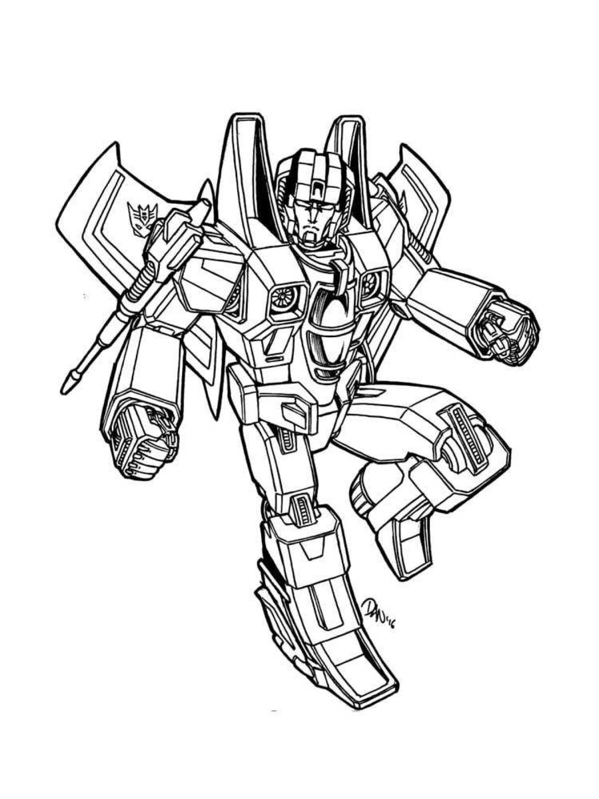 Amazing Autobot Coloring Page