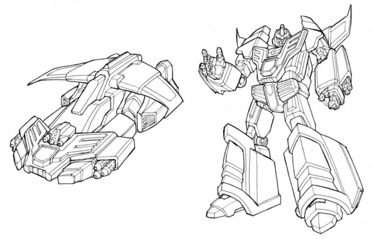 Incredible Autobot coloring book