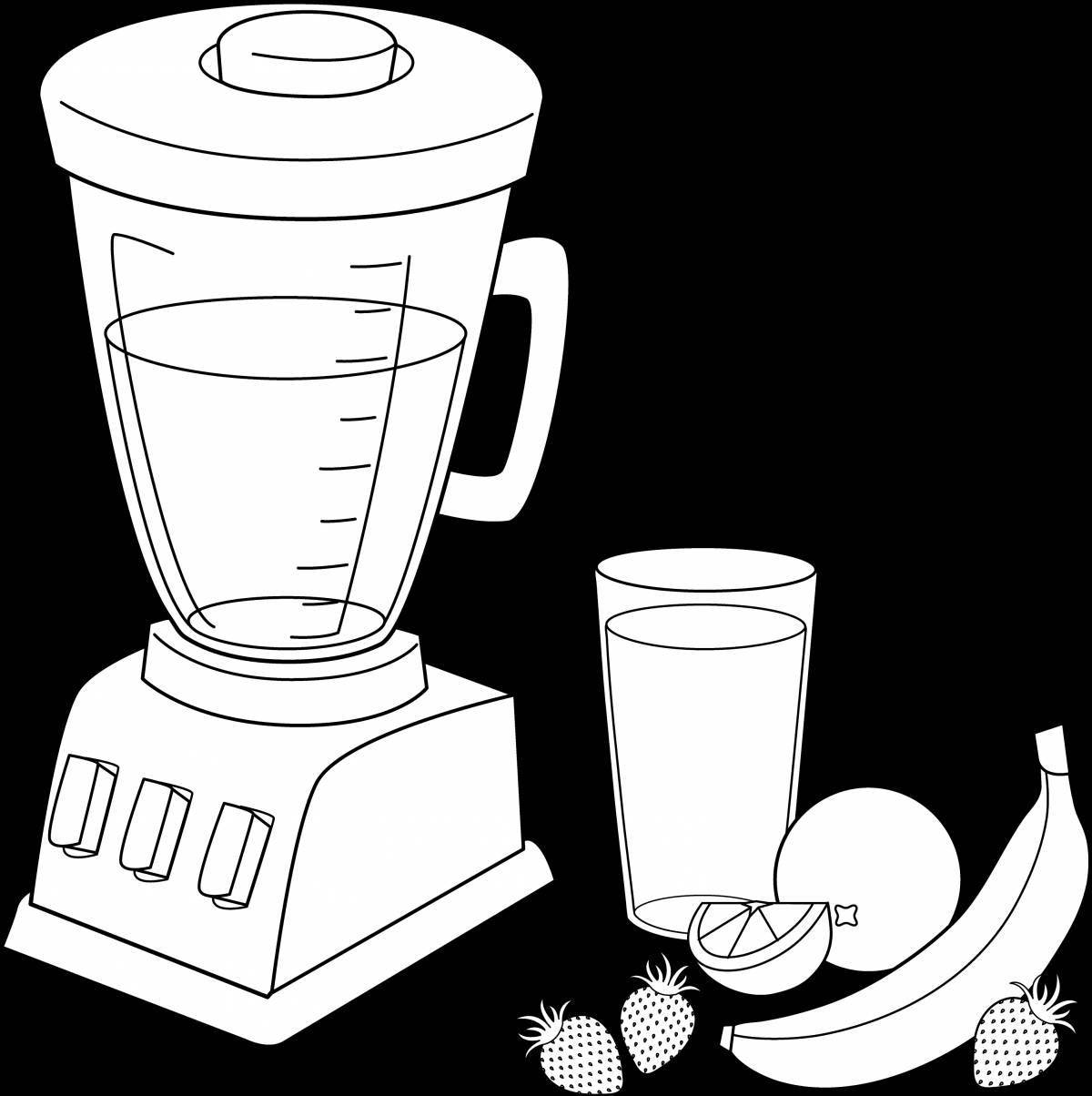 Refreshing household appliances coloring page