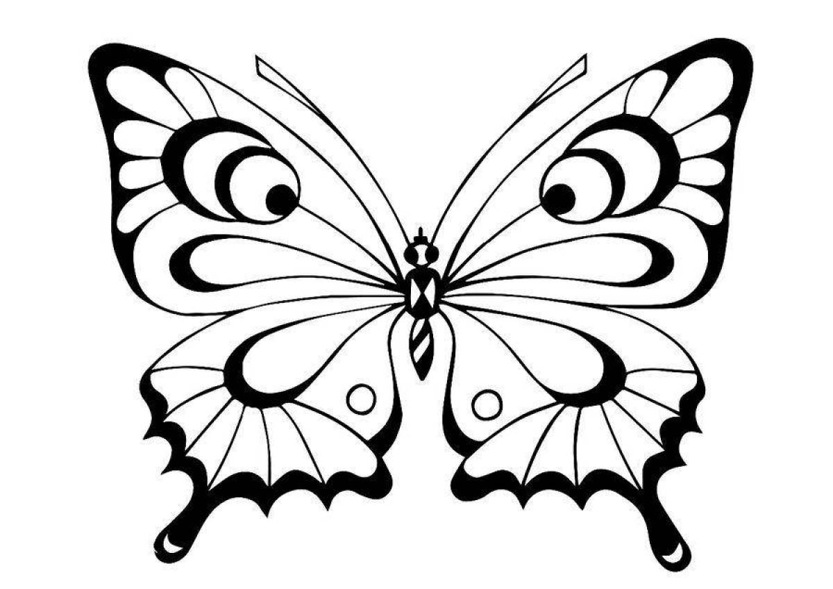 Glorious butterfly coloring page