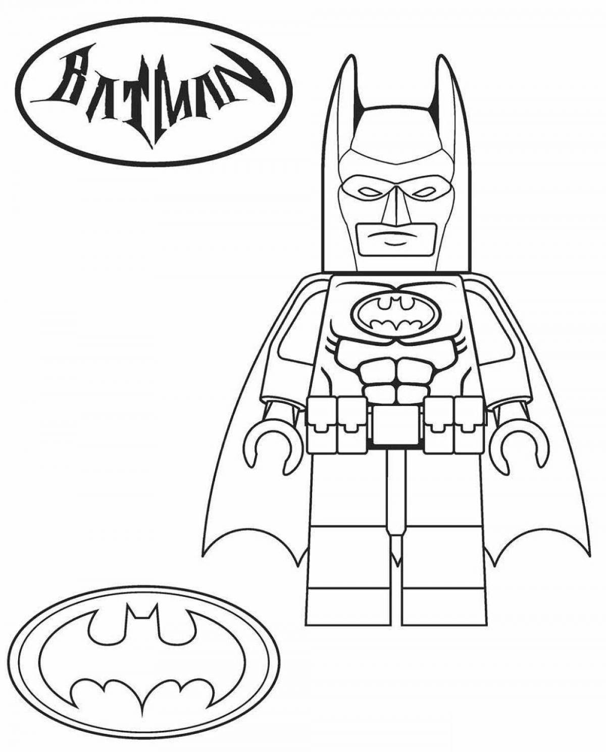 Charming lego batman coloring book
