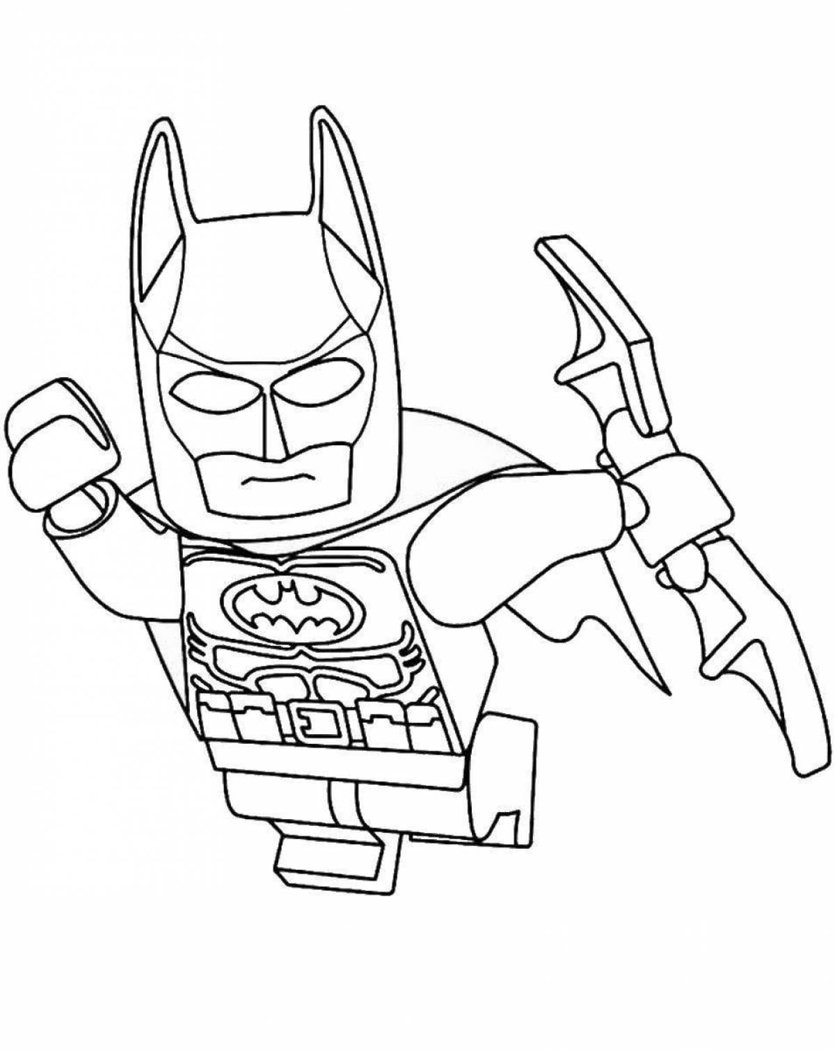 Сладкая раскраска лего бэтмен