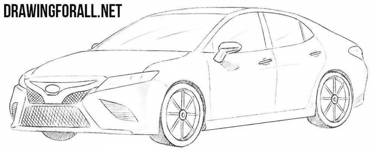 Amazing toyota camry coloring page