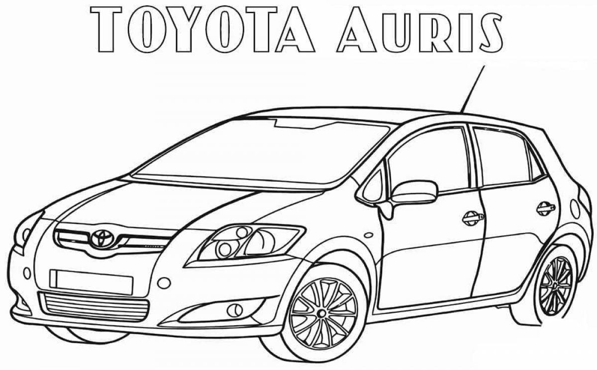 Animated toyota camry coloring page