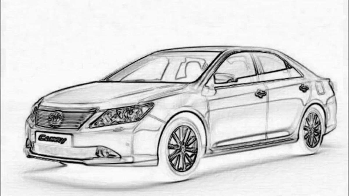 Bewitching coloring toyota camry