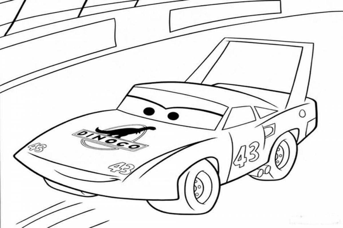 Macqueen coloring pages with awesome cars