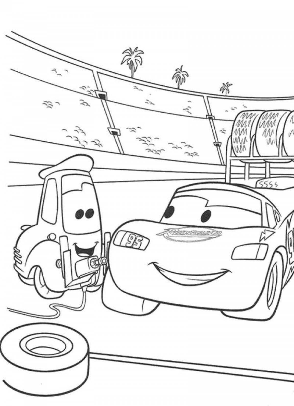 Adorable McQueen Cars Coloring Pages