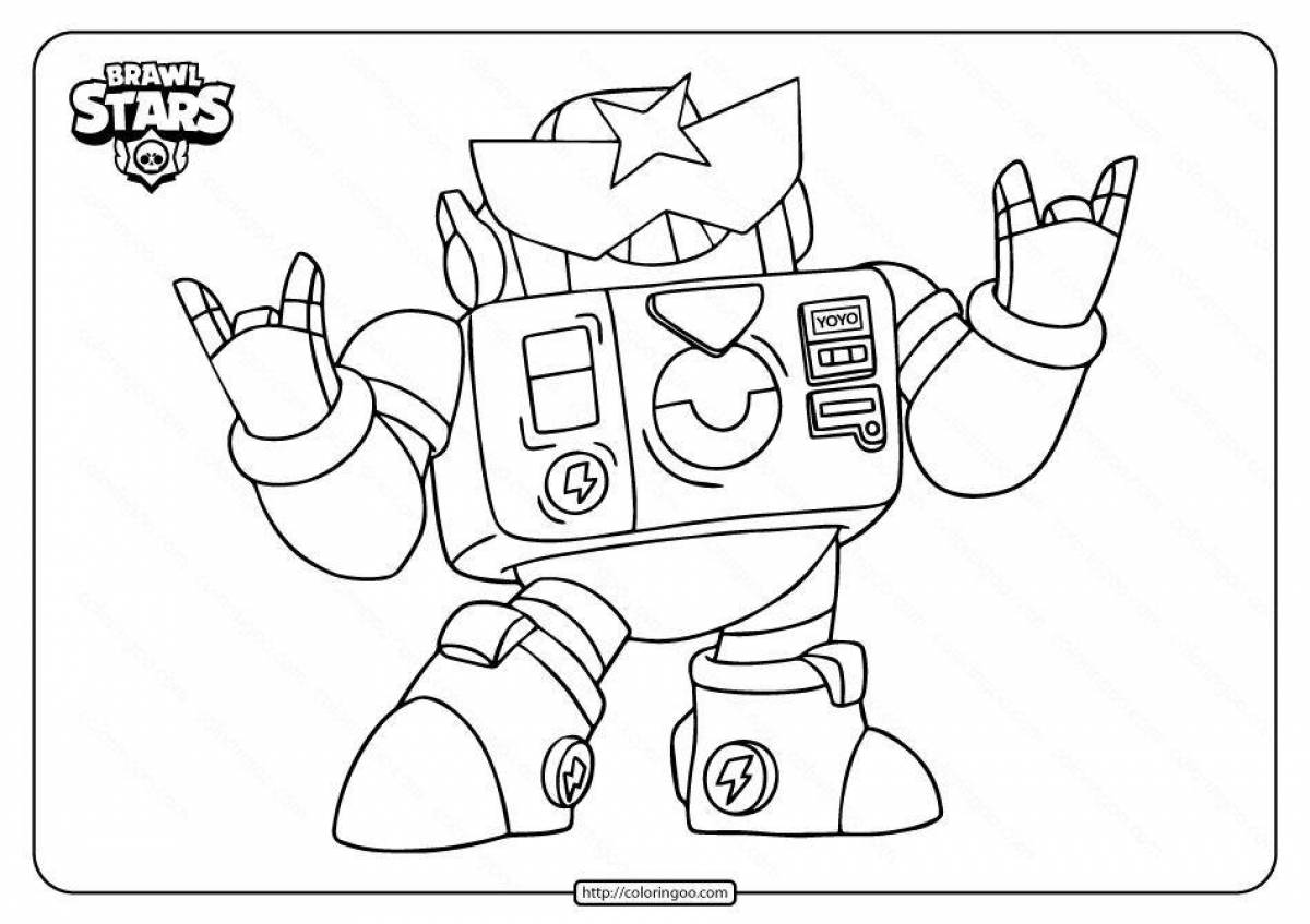 Exquisite gray bravo stars coloring pages