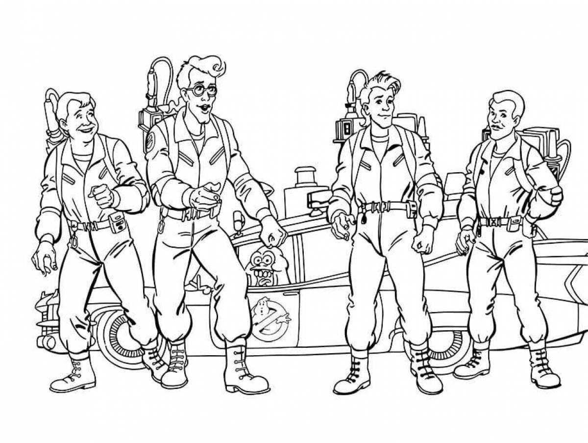 Coloring funny ghostbusters