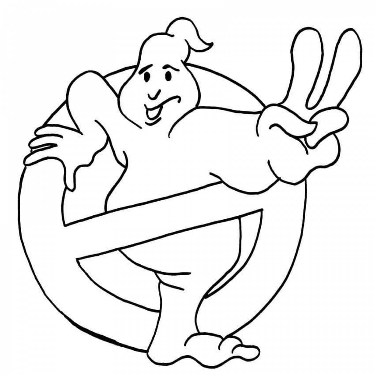 Fancy Ghostbusters coloring page