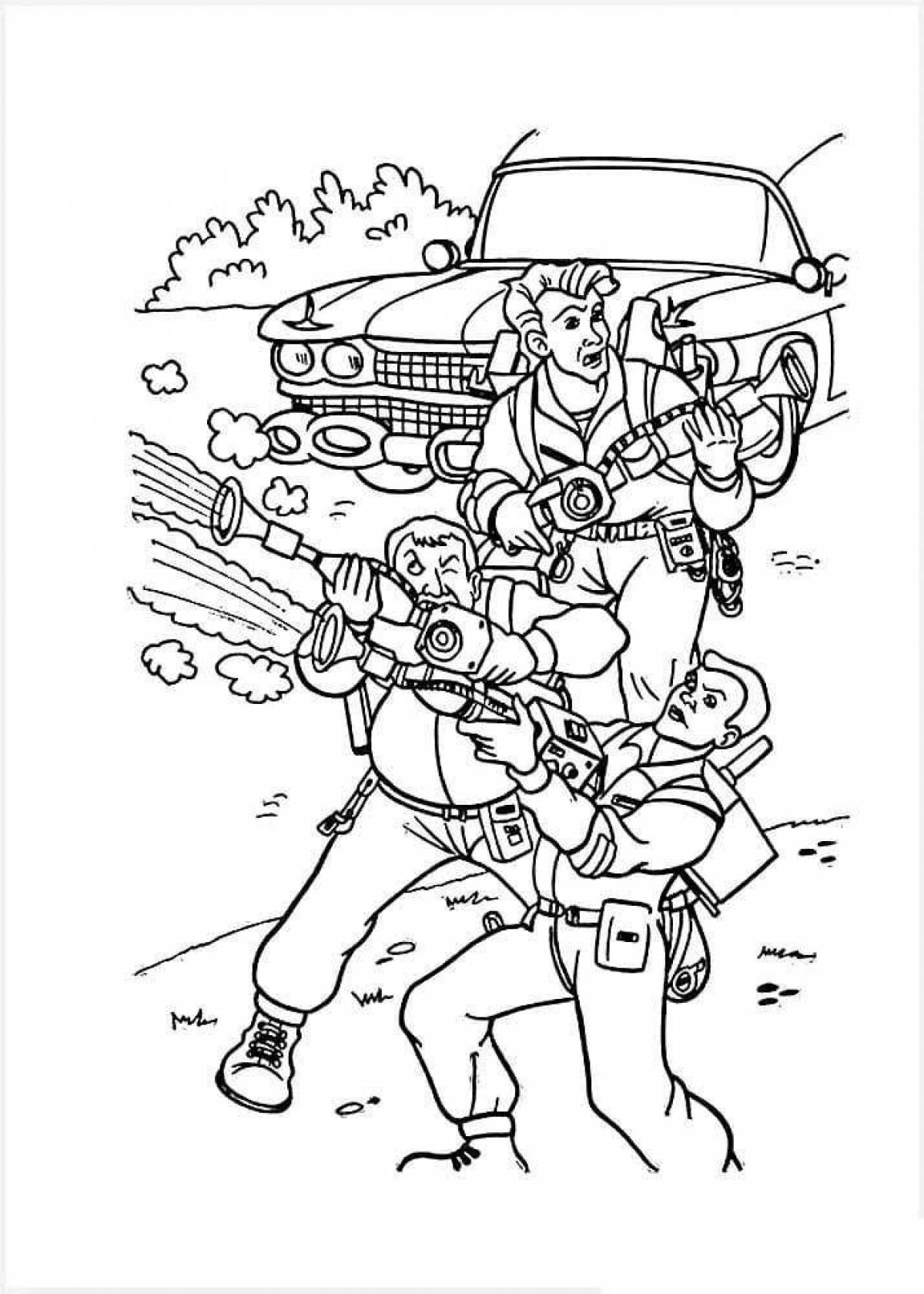 Eminent Ghostbusters coloring page