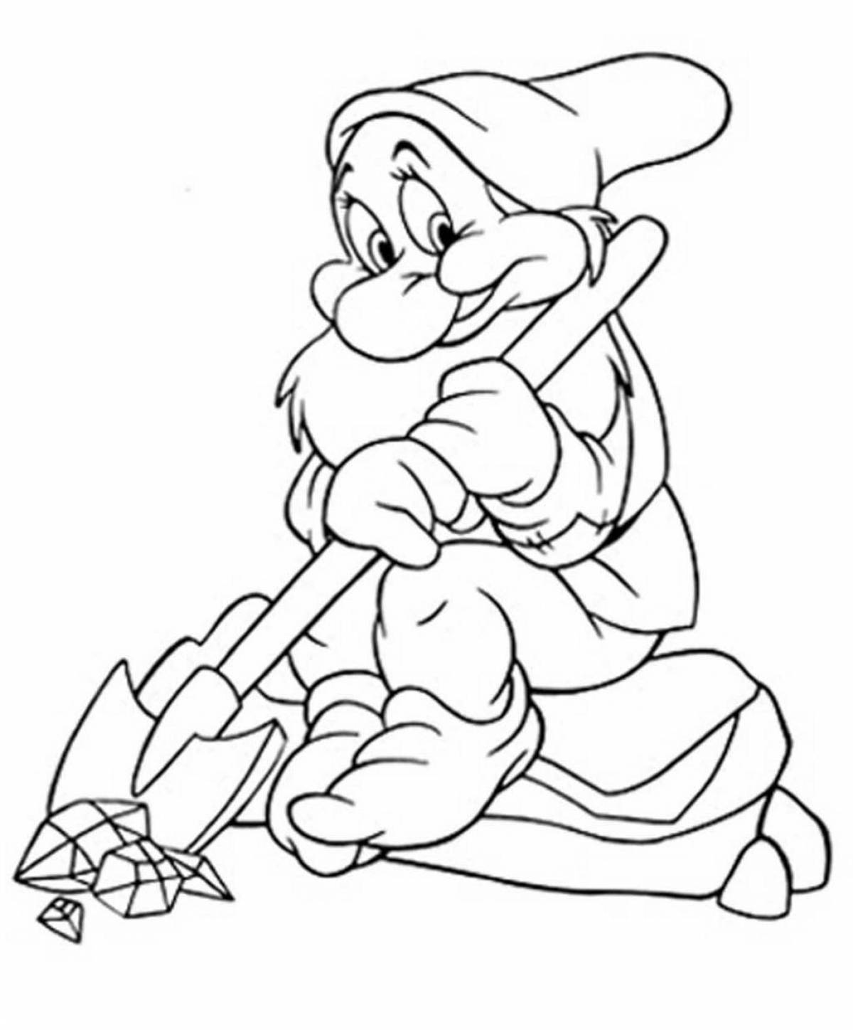 Dwarf coloring pages