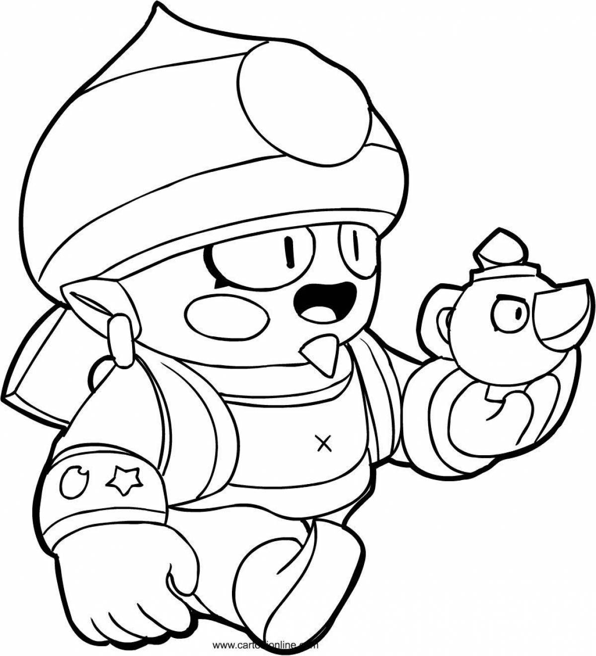 Brawlstars exciting coloring pages