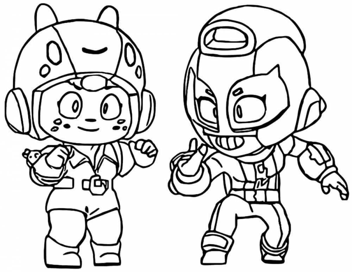 Brawlstars animated coloring pages