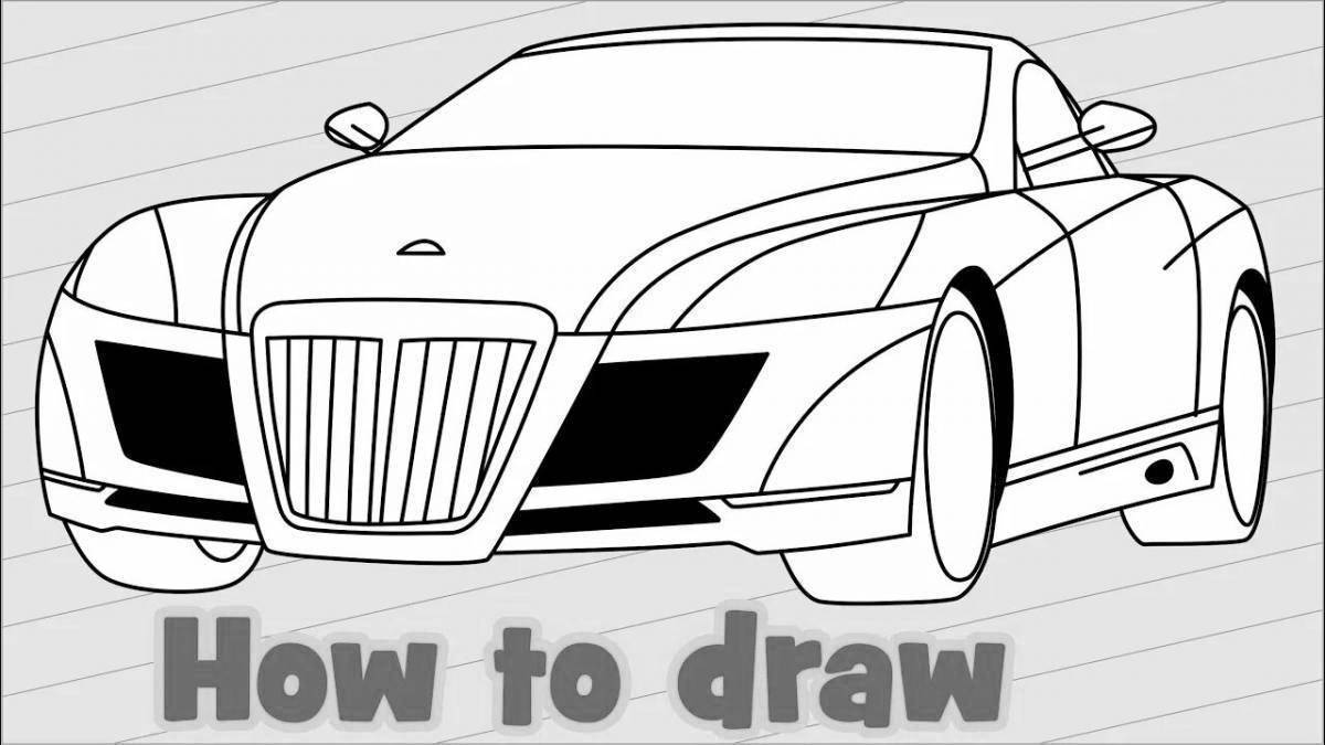 Photo Maybach grandiose coloring page