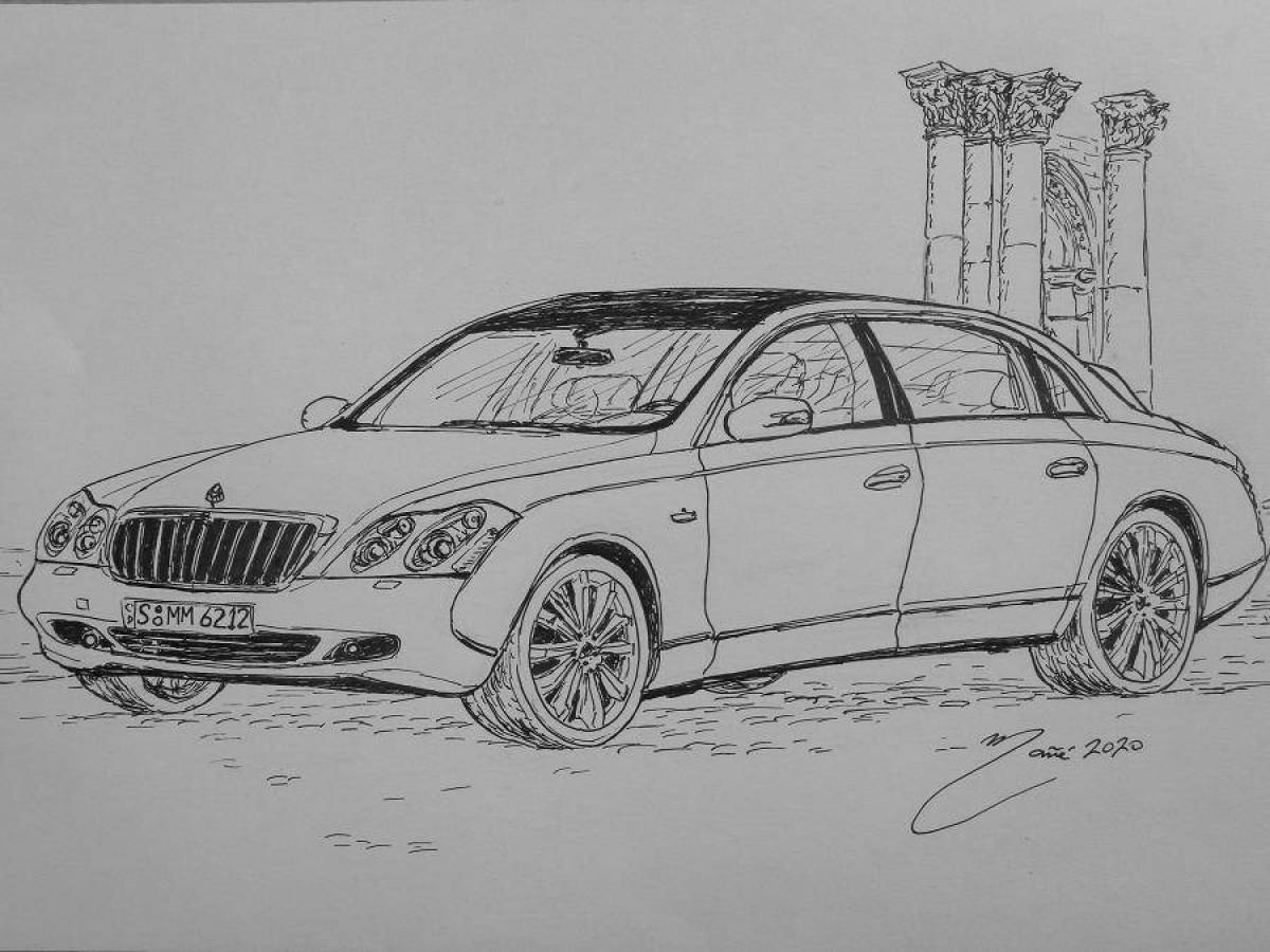 Photo Sublime maybach coloring page