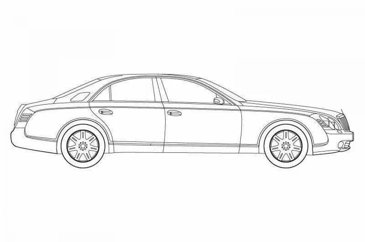 Maybach shiny coloring page