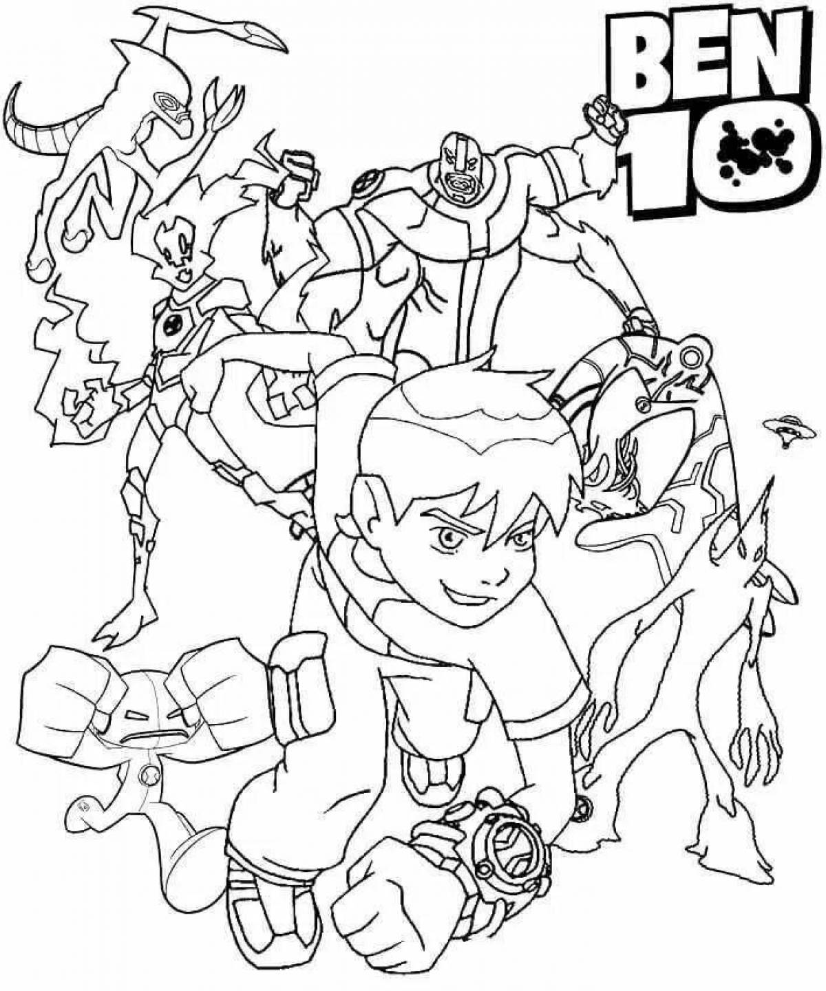 Ben's fascinating coloring page