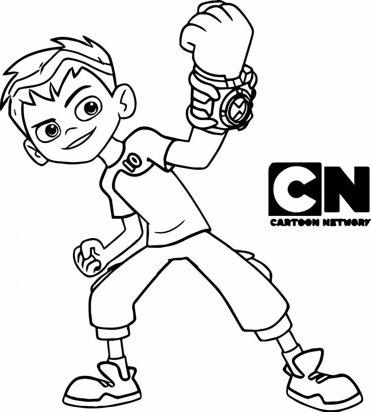 Color-bold ben coloring page
